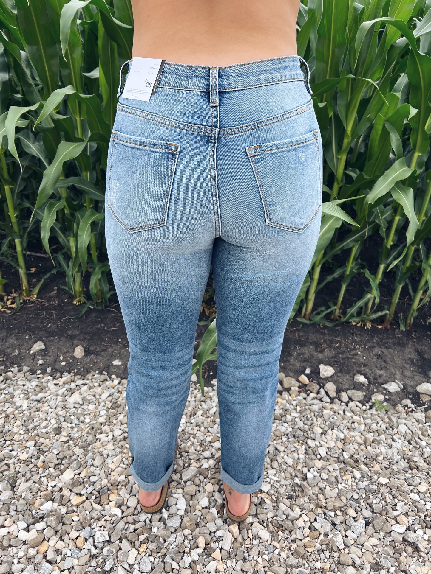 Kan Can High Rise Mom Jean