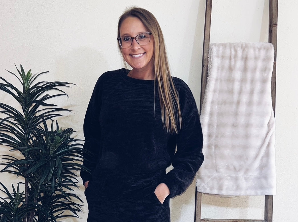 Chenille Long Sleeve Top