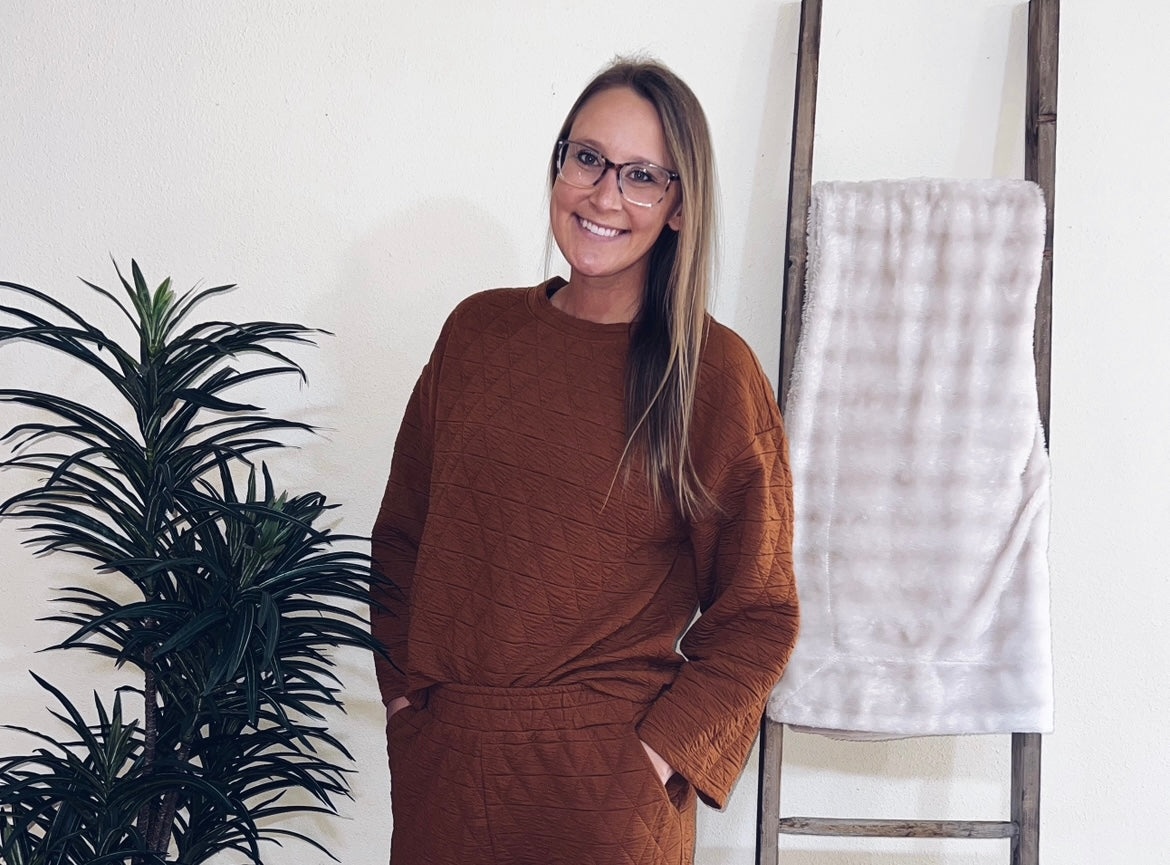 Quilted Long Sleeve Top