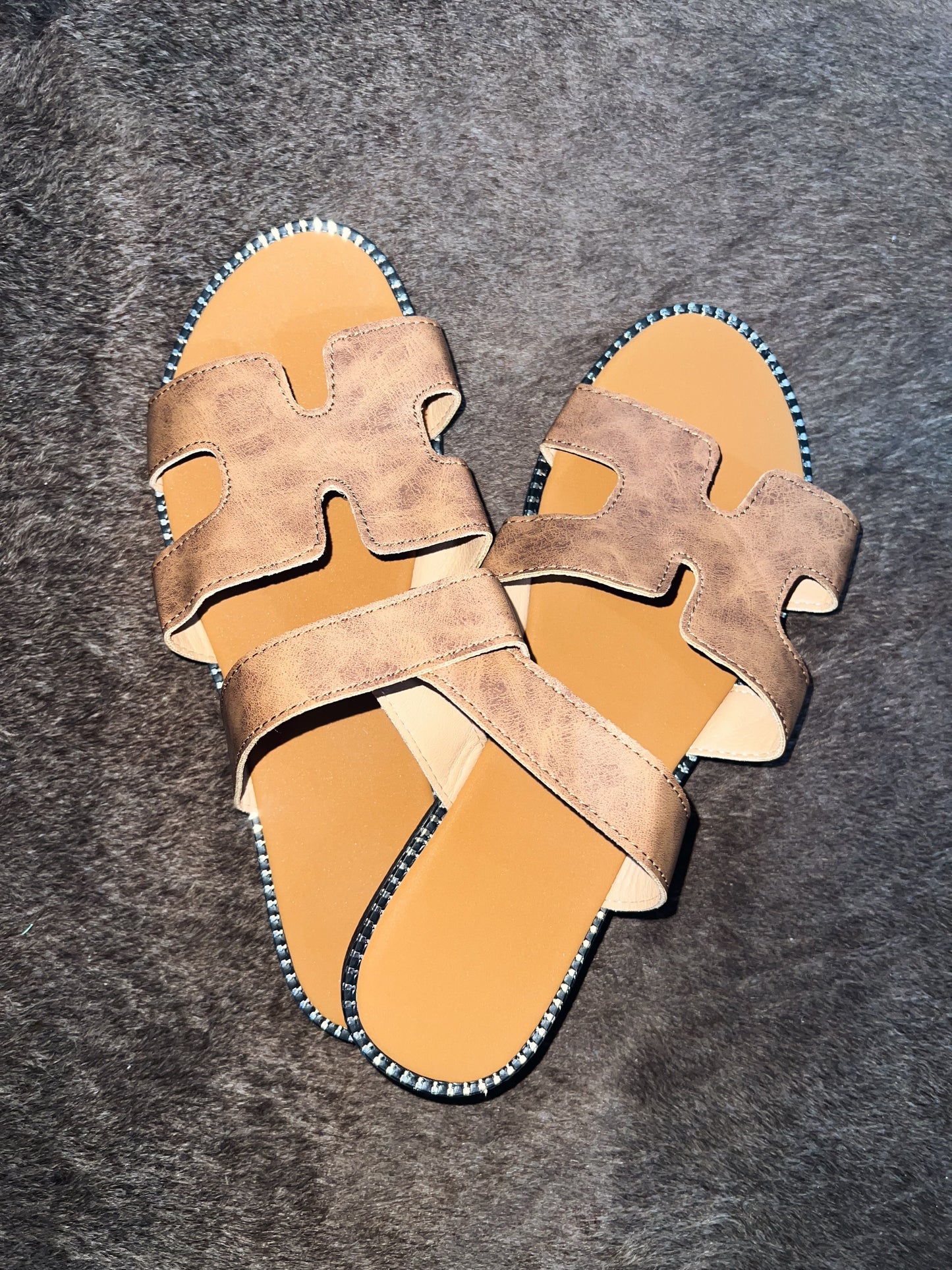 Brown Studded Sandal