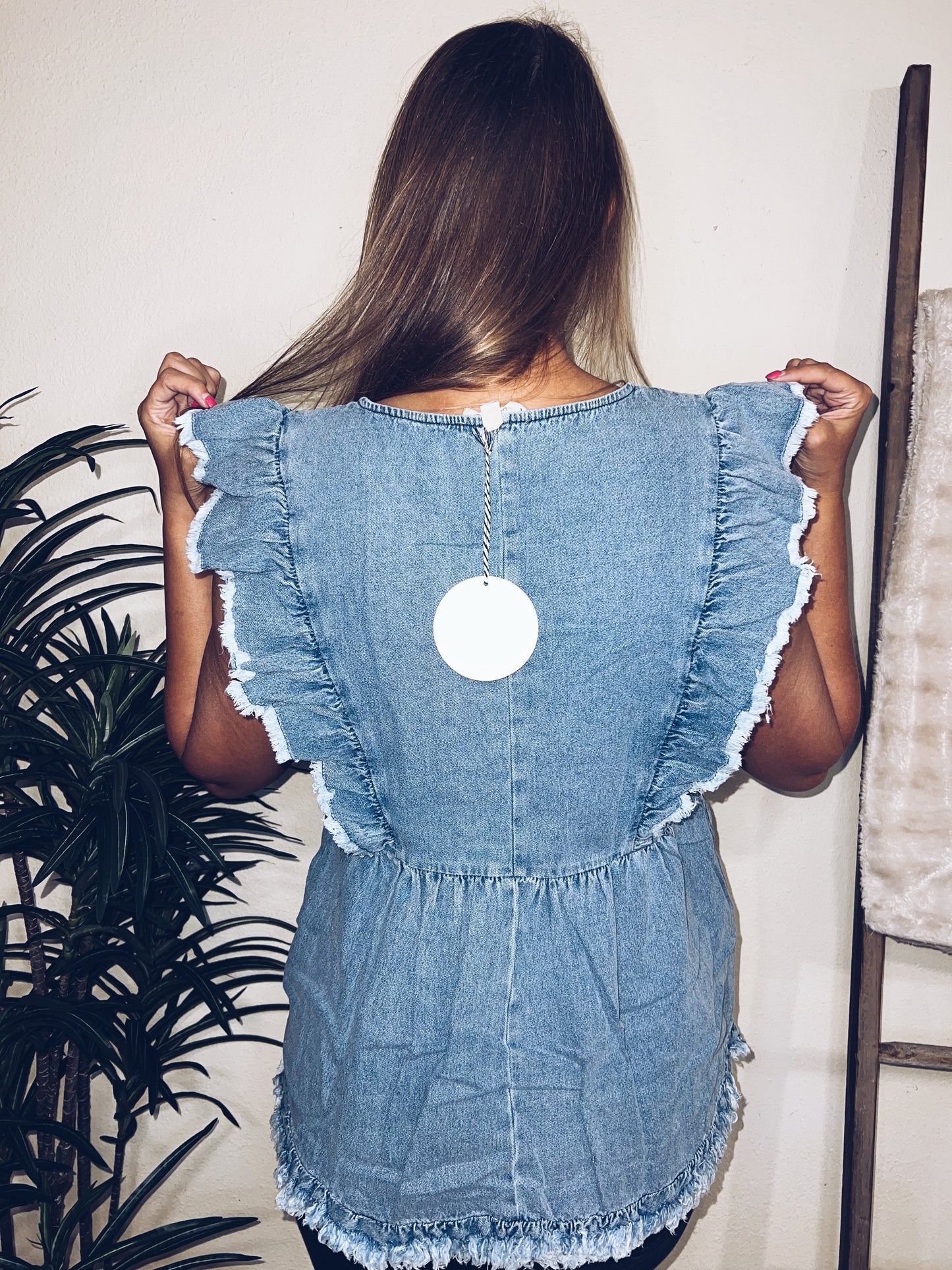 Reba Denim Top