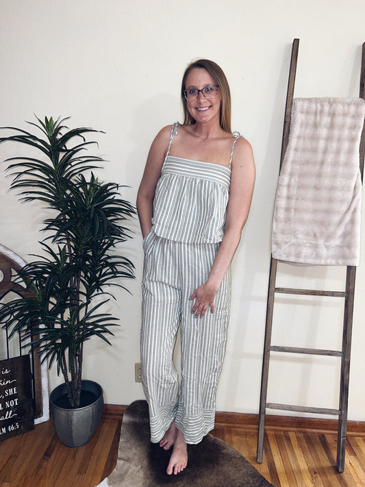 Sylvia Stripe Jumpsuit