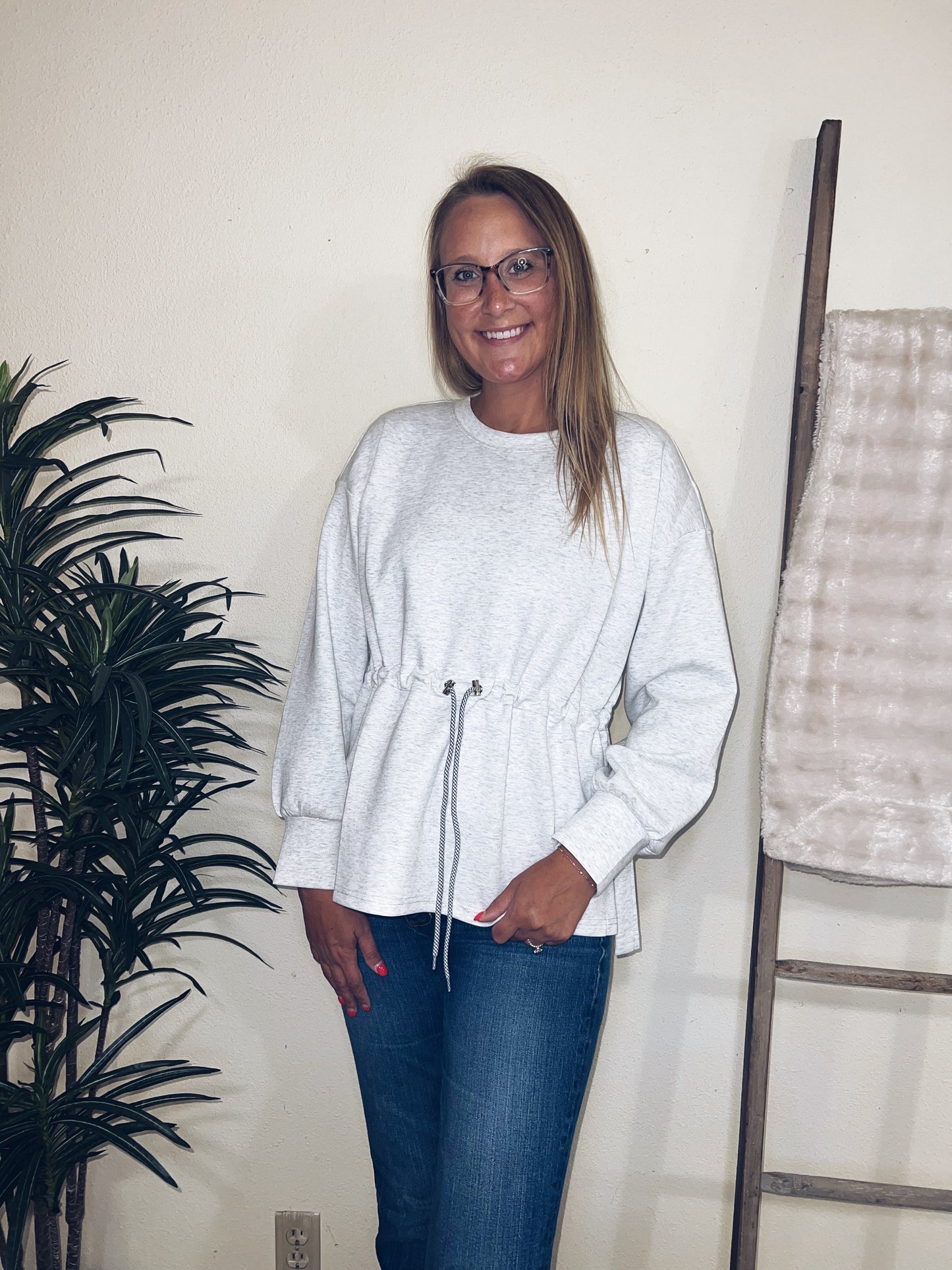Drew Drawstring Waist Top
