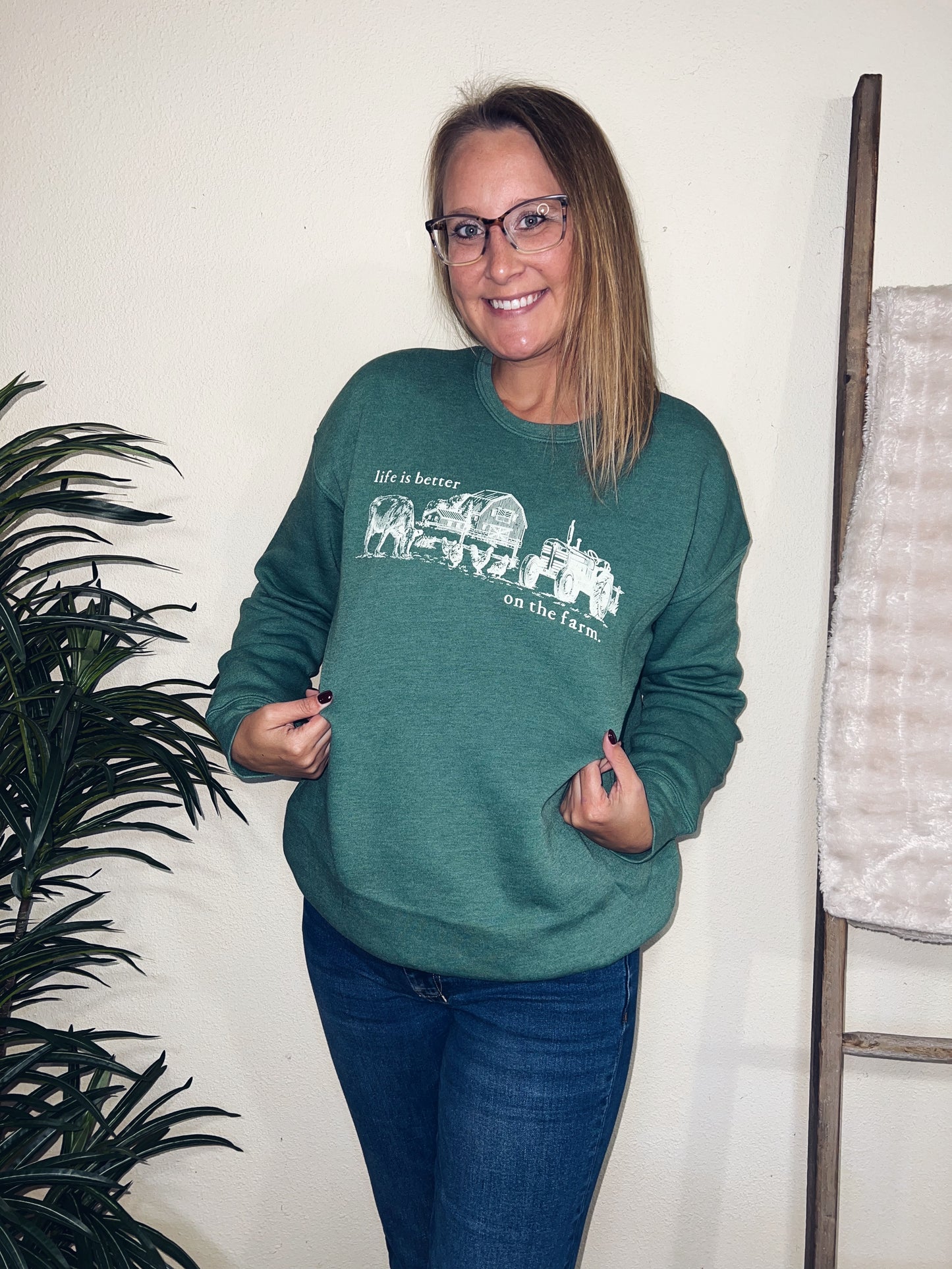 Life is Better on the Farm Crewneck