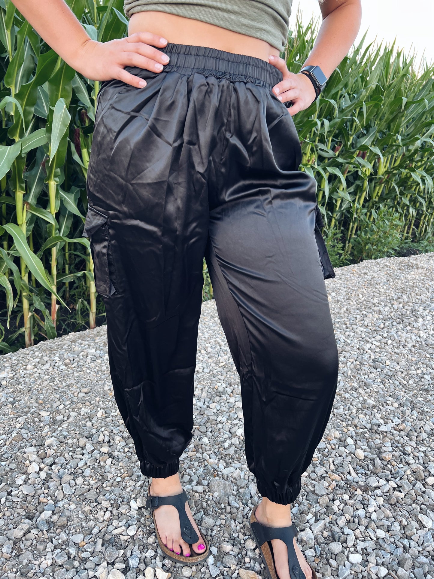 Satin Joggers