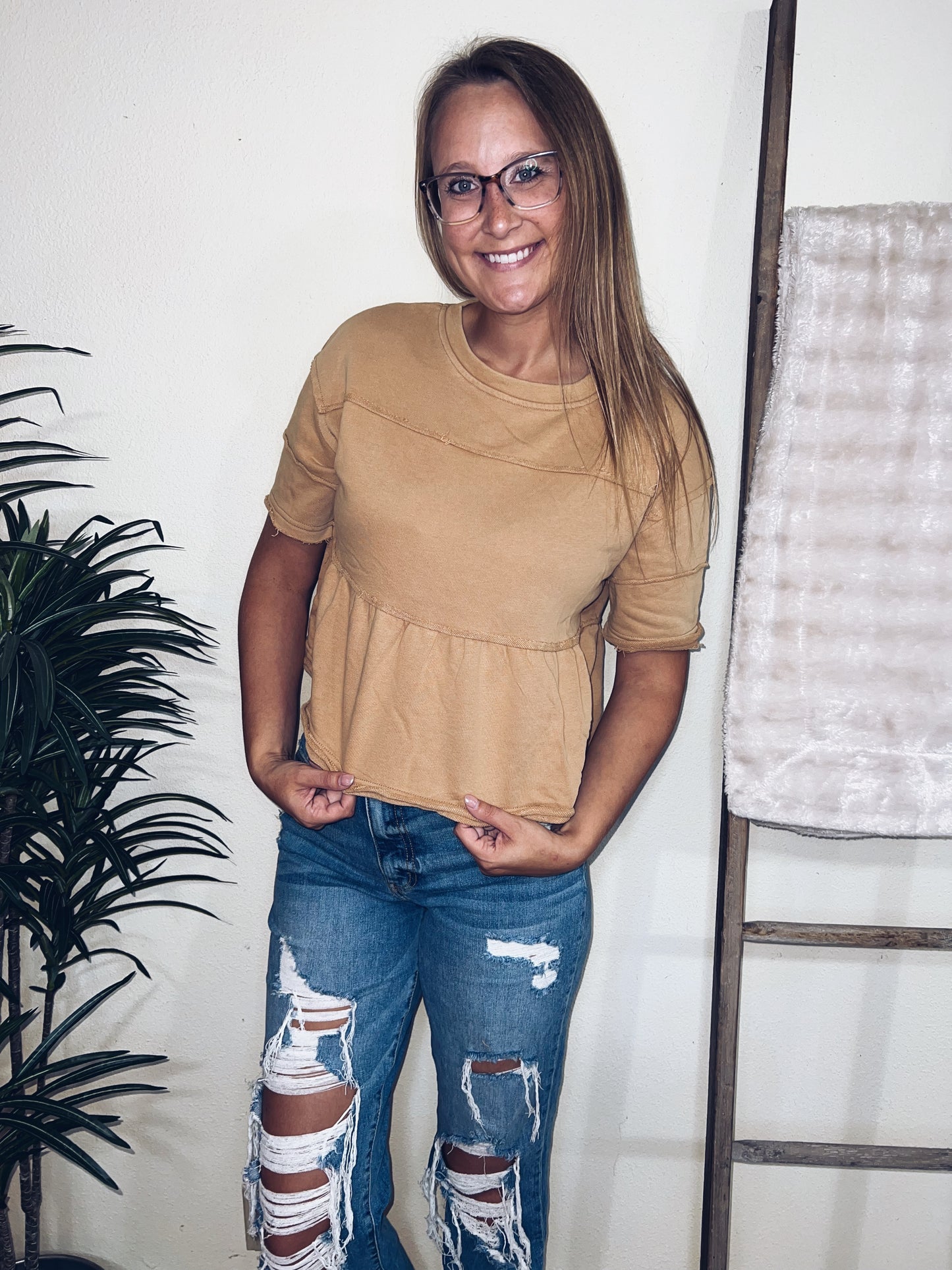 Ryann Ruffled Tiered Top