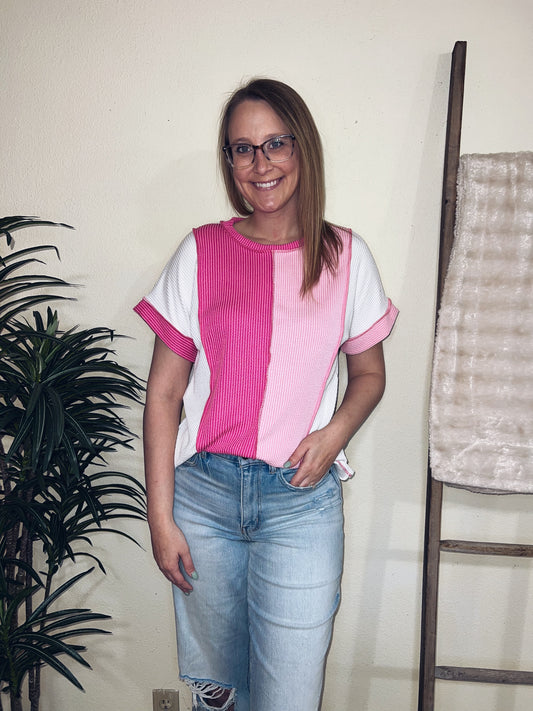 Cassie Color Block Top