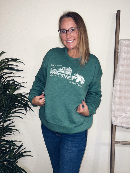 Life is Better on the Farm Crewneck